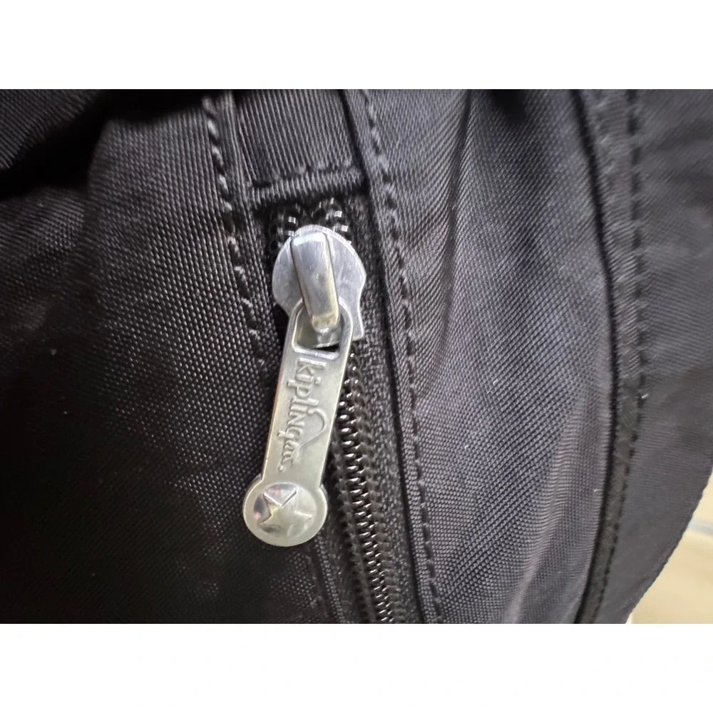 Kipling Black Aisling Nylon Crossbody Bag Adjustable Strap‎ Everyday Travel